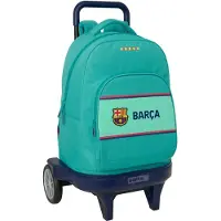 Safta Fc Barcelona Compact Evolutive 33l Wheeled Backpack Vert Enfants