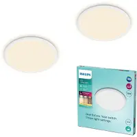 Philips Multipack 2x Superslim 3-in-1 LED Leuchte SceneSwitch CL550 18W IP44 150 (1500 lm)