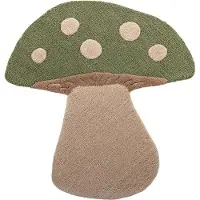 Bloomingville Tapis - Laine - Champignon - Vert - - UneTaille - Couverture