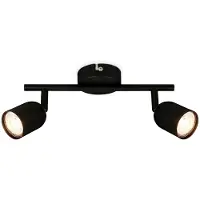 Briloner Spot plafonnier Spot mural GU10 orientable noir