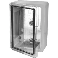 Merkloos Boîtier devide avec porte transparente, indice de protection IP65, résistance aux chocs IK10, dimensions 300x400x170 mm