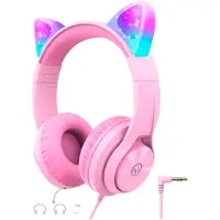 IClever Hs20 Cat Ear Headphones Rose