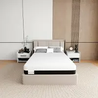 Merkloos Matelas à mémoire de forme, matelas, 120 x 200 cm, 2 en 1, mousse à froid H3, 20 cm, 7 zones, mousse viscoélastique de haute qualité