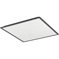 Eglo Plafonnier LED Moradillo-Z noir 60 x 60 cm RGB dimmable