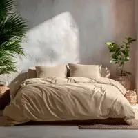 Gamusi , ensemble de literie 180, unisexe, 100% coton, comprenant une housse de couette de 260 x 240 cm et 2 taies d'oreiller