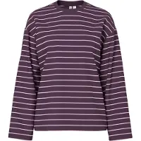 Pieces T-shirt 'PCSadie' violet / blanc