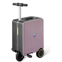 StarTech.com Valise de voyage - Valise cabine électrique - 50 cm - ABS - Roulettes multidirectionnelles - Serrure TSA - Roulettes intégrées - Violet