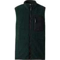 Volcom - Polaire sans manche en sherpa - Muzzer Fuzzar Vest Scarab en Silicone - Taille M - Vert