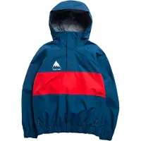 Burton - Veste demi-zippée imperméable et respirante - M 80'S Powershell 3L Jacket Selvedge Blue Performer Red pour Homme - Taille M - Bleu