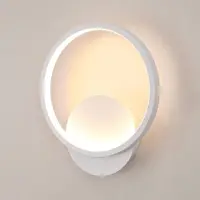 COMELY Applique murale Toolight, forme ronde, 12W, 3000K, blanc, 20cm, idéale pour une chambre