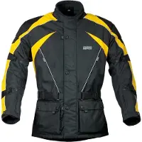 GMS Twister Veste Moto Textile Noire Jaune Taille M