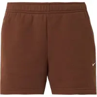 Nike W NK STDO FLC MW MR STD 4 SHRT CACAO WOW/SAIL CACAO WOW/SAIL, taille M
