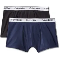 Calvin Klein B70b700506 Boxers 2 Units Bleu,Noir 8-10 Years Garçon