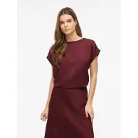 Vila T-shirt 'VIEllette' merlot