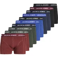 Jack & Jones Boxers 'Jacsolid' marine / gentiane / olive / rouge foncé / noir