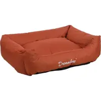 Flamingo Korb Dreambay, forme rectangulaire, couleur terracotta, dimensions 80 x 67 x 22 cm