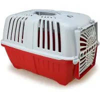 Arquivet Pratiko Pet Carrier Rouge,Gris 48 x 31.5 x 33 cm