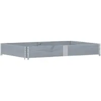 vidaXL Rehausse de palette Gris 150x100 cm Pin massif