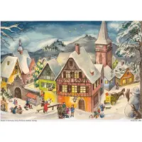 Sonstige Verlage Calendrier de l'Avent "Village enneigé"