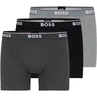 BOSS Boxers 'Power' gris / gris foncé / noir