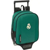 Safta Real Madrid 2nd Equipment 26/27 6l Mini Wheeled Backpack Vert Enfants