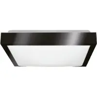KOBI Plafonnier LED, luminaire de plafond et d'applique murale SAMIRA S 2x E27 30 cm IP20 Noir