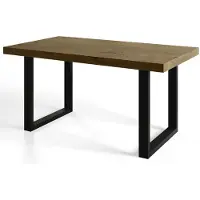 Alpi Möbel Table de Salle à Manger 160x90x77cm, Halifax, Pieds en Métal