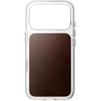 Nomad Cuir transparent (Apple iPhone 17 Pro, Apple iPhone 18 Pro), Coque pour téléphone portable, Marron, Transparent