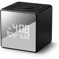 Philips Radio-réveil TAR4650, compatible DAB+/UKW, avec double fonction réveil – connecteur USB, inclus