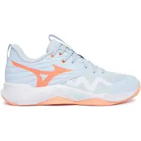 Mizuno Chaussures de sport d'intérieur Wave Momentum Pro pour femmes, couleur bleue, taille 38 (EU). Femme, couleur bleue, taille 38 (EU)