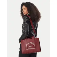 Karl Lagerfeld pour femme. B1W30041 Sac cabas moyen Rue St-Guillaume bordeaux (OSFA), Casuel, Grenat, Polyuréthane