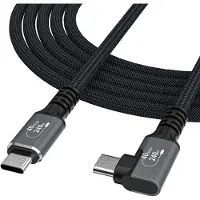 Wozinsky Câble coudé USB-C Thunderbolt 4 240 W de 2 m - Noir