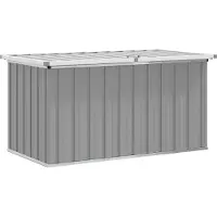 vidaXL Coffre de jardin Gris 129x67x65 cm