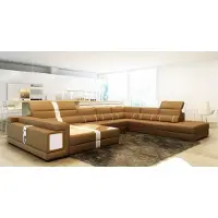 Xl Moebel Gmbh Canapé d'angle de luxe, ensemble de salon, canapé, divan, revêtement en cuir, forme en U, salon