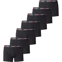 Jack & Jones Boxers 'JACCORP OLD' orange foncé / noir / blanc cassé