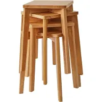 Merkloos Ensemble de 4 tabourets de bar minimalistes pour salle à manger et cuisine