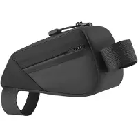 Merkloos Sacoche de cadre pour vélo, sac triangulaire, unisexe, noir