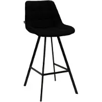 Merkloos Tabouret de bar Reza, couleur noire