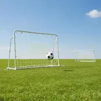 Merkloos Récepteur de frappe de football 2 en 1 et but de football pour enfants