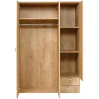 Merkloos Armoire multifonctionnelle avec 3 portes et étagères, largeur 120 cm