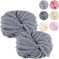 Merkloos Laine épaisse, 2 pelotes de 250 g, idéale pour le tricot à la main