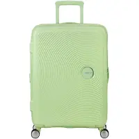 Merkloos Valise à roulettes extensible, couleur vert kiwi