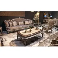 AEA Taupe Klassische Chesterfield Sofagarnitur 3+1+1 Sitzer Luxus Couchen