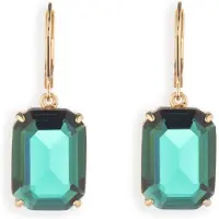 Ralph Lauren Boucles d'oreilles 'KENSINGTON' or / émeraude