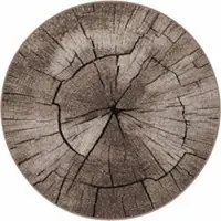 Tapis.fr Tapis Rodessa beige 80 cm rond
