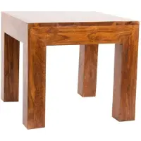 Merkloos Table basse en bois d'acacia Bangalore, dimensions : 40 x 40 x 45 cm