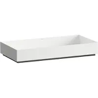Laufen METAPHOR Cuvette de lavabo, rectangulaire, sans trou pour robinet, sans trop-plein, 750x375x115mm, H512ME77571121