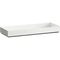 Laufen METAPHOR Cuvette de lavabo, rectangulaire, sans trou pour robinet, sans trop-plein, 1000x375x115mm, H512ME87571121