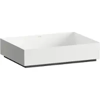 Laufen METAPHOR Cuvette de lavabo, rectangulaire, sans trou pour robinet, sans trop-plein, 500x375x115mm, H512ME57571121