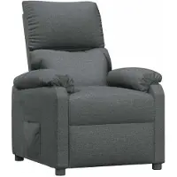 vidaXL Fauteuil relax gris foncé Tissu